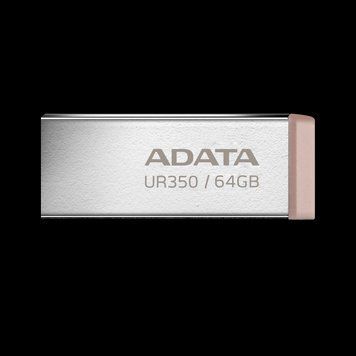 Купити Флеш-накопичувач Flash ADATA USB 3.2 UR 350 64Gb Silver/Beige