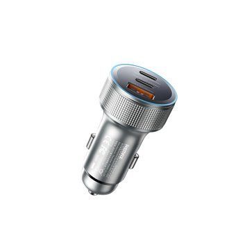 Купити Автомобільний зарядний пристрій REMAX 60W Aluminum Alloy Colorful Light Fast Charging Car Charger CC07 Tarnish
