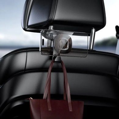 Купити Автотримач для телефона HOCO H99 Crown magnetic car holder(headrest) black metal gray