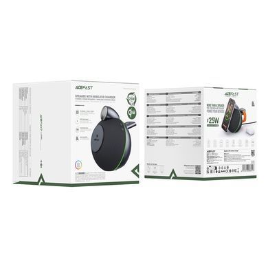 Купити Портативна колонка ACEFAST K10 Air speaker with wireless charger Metal Grey