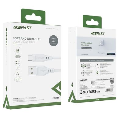 Купити Кабель ACEFAST C3-04 USB Type-A Type-C 3 A 1,2 m White