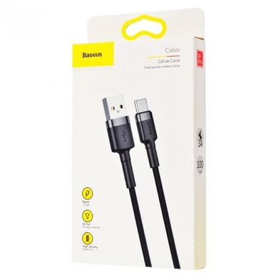 Купити Кабель Baseus Cafule USB Type-C USB 3 A 1m Black-Gray