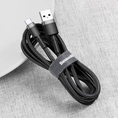 Купити Кабель Baseus Cafule USB Type-C USB 3 A 1m Black-Gray