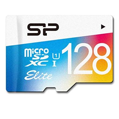 Купити Карта памяти SiliconPower microSDXC Elite Color 128GB Class 10 UHS-I W-10MB/s R-85MB/s Без адаптера