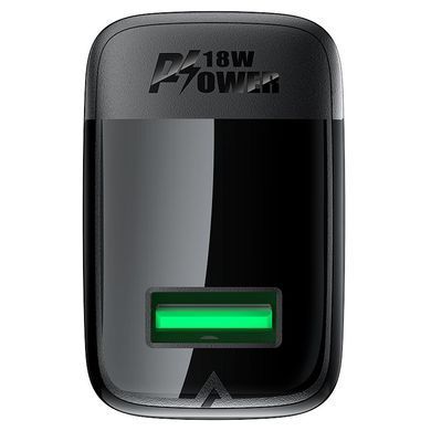 Купити Мережевий зарядний пристрій ACEFAST A90 QC18W GaN single USB-A charger (EU) Black