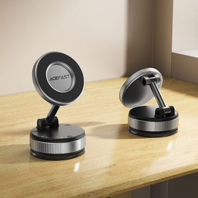 Купити Автотримач для телефона ACEFAST E28 manual suction cup magnetic Phone holder, Metal Gray