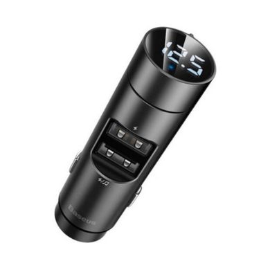 Купити Автомобильное зарядное устройство Baseus Energy Wireless MP3 USB-A Dark Grey