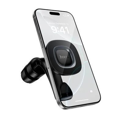 Купити Автотримач для телефона HOCO H99 Crown magnetic car holder(headrest) black metal gray