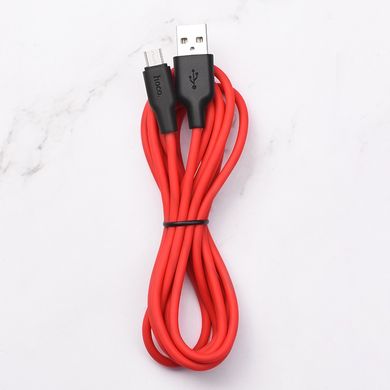 Купити Кабель Hoco X21 USB Micro 2.4 A 1m Black-Red