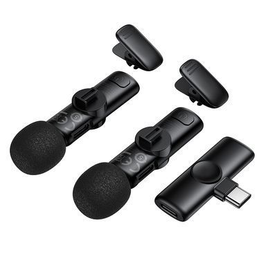 Купити Бездротова мікрофонна система BOROFONE BFK16A Winner dual-mic (Type-C) Black