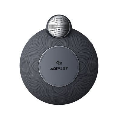 Купити Портативна колонка ACEFAST K10 Air speaker with wireless charger Metal Grey