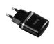 Сетевое зарядное устройство Hoco C12 Smart dual USB (Micro cable)charger set Black