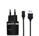 Мережевий зарядний пристрій Hoco C12 Smart dual USB (Micro cable)charger set Black