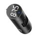 Автомобільний зарядний пристрій Baseus Energy Wireless MP3 USB-A Dark Grey