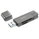 Хаб HOCO HB39 USBType-C 3.0 высокоскоростной кардридер Metal Gray