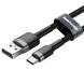 Кабель Baseus Cafule USB Type-C USB 3 A 1m Black-Grey