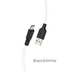 Купити Кабель Hoco X21 USB Micro 2.4 A 1m Black-White
