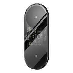 Купити Беспроводное зарядное устройство Baseus Digital LED Display 2in1 Wireless Charger Black
