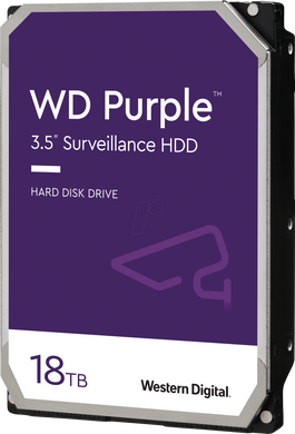 Купити Дисковый накопитель внутренний Western Digital Western Digital 3.5" Purple 18TB 3,5" SATAIII 7200 об/мин Серебристый (WD180PURZ)