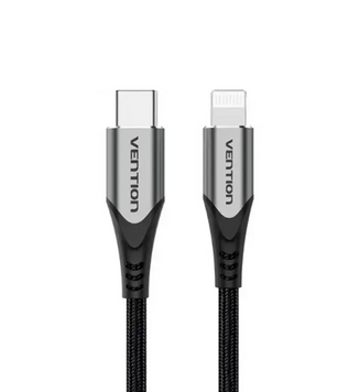 Купити Кабель Vention USB 2.0 C to Lightning Cable 1M Gray Aluminum Alloy Type (TACHF)