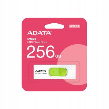 Купити Флеш-накопичувач A-DATA AUV 320 USB3.2 Gen.1 256GB White/Green