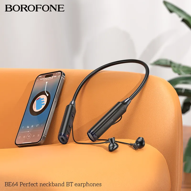 Купити Бездротові навушники Borofone BE64 Bluetooth 5.3 Black