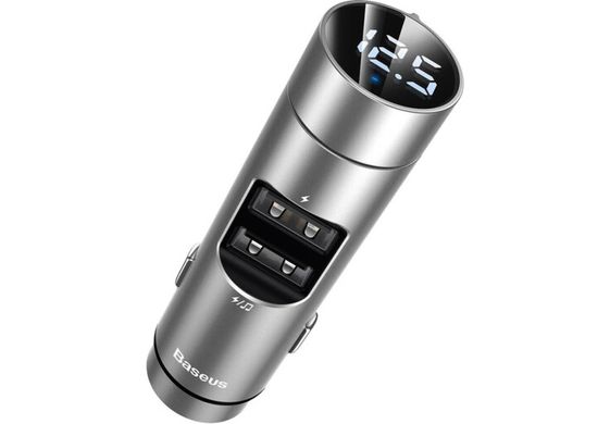 Купити Автомобільний зарядний пристрій Baseus Energy Wireless MP3 USB-A Silver
