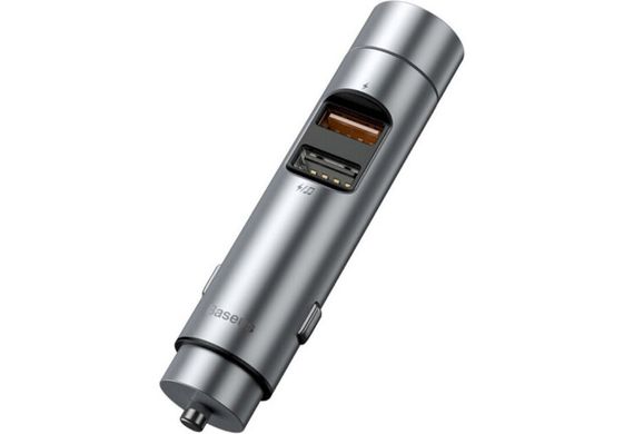 Купити Автомобильное зарядное устройство Baseus Energy Wireless MP3 USB-A Silver