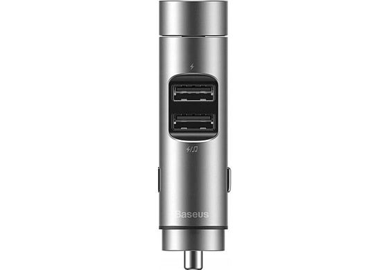 Купити Автомобільний зарядний пристрій Baseus Energy Wireless MP3 USB-A Silver