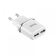 Сетевое зарядное устройство Hoco C12 Smart dual USB (Micro cable)charger set White