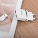 Сетевое зарядное устройство Hoco C12 Smart dual USB (Micro cable)charger set White