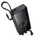 Зовнішній акумулятор HOCO J156A Founder 22.5W+PD20W fully compatible power bank with four cables (20000mAh) Black