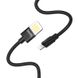 Кабель Hoco U55 USB Lightning 2.4 A 1m Black