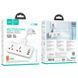 Мережевий подовжувач HOCO AC12A Reise 2-position expansion socket(PD30W/1C3A) (8.5 cm) White