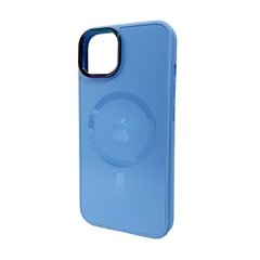 Купити Стеклянный чехол с MagSafe Apple iPhone 12/12 Pro Sierra Blue