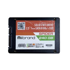Купити Накопичувач SSD Mibrand Spider 240GB 2.5" SATA III (6Gb/s) 3D TLC NAND