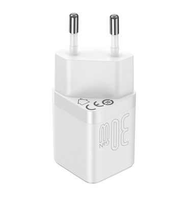 Купити Сетевое зарядное устройство Baseus GAN3 1C 30W EU White