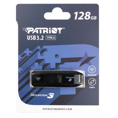 Купити Флеш-накопитель Patriot USB 3.2 Xporter 3 128GB Black
