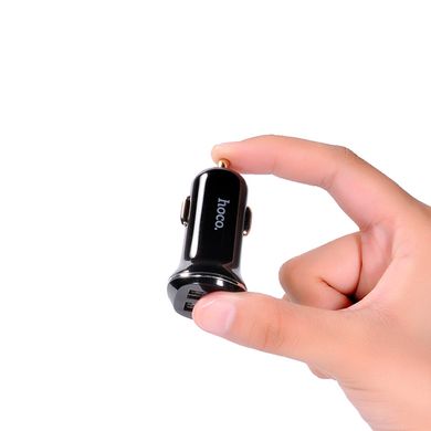 Купити Автомобільний зарядний пристрій Hoco Z1 2 × USB Black
