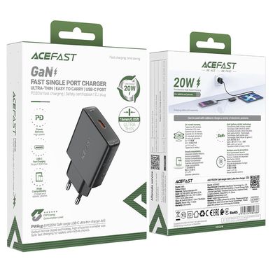 Купити Сетевое зарядное устройство ACEFAST A65 GaN Black