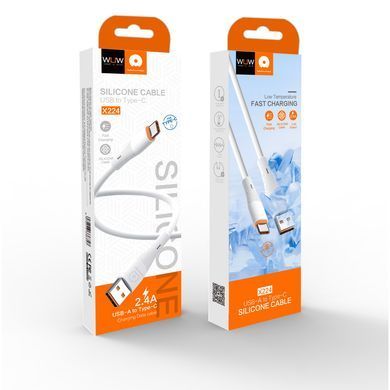Купити Кабель WUW-X224/TPC USB Type-C 2,4А white