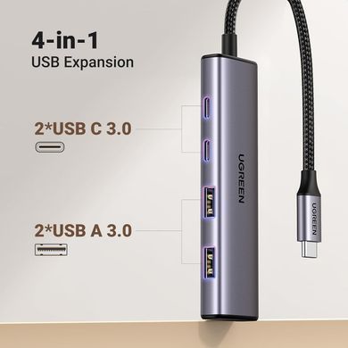 Купити Хаб UGREEN 4-Port USB-C Hub
