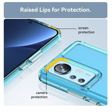 Купити Прозрачный чехол Cosmic Xiaomi Redmi Note 12 Pro 5G Transparent Blue