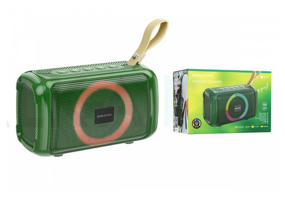 Купити Портативна колонка Borofone BR17 Cool sports wireless speaker Dark Green