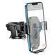 Держатель для мобильного с БЗП HOCO HW3 Wise automatic induction wireless fast charging car holder(center console) Black