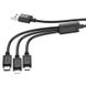 Кабель Hoco X74 USB Micro/Lightning/Type-C 2A 1m Black