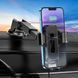 Держатель для мобильного с БЗП HOCO HW3 Wise automatic induction wireless fast charging car holder(center console) Black