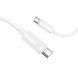 Кабель BOROFONE BX123 Leya 60W silicone charging data cable C to C White
