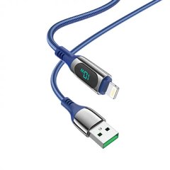 Купити Кабель Hoco S51 Extreme USB Lightning 2.4 A 1,2 m Blue