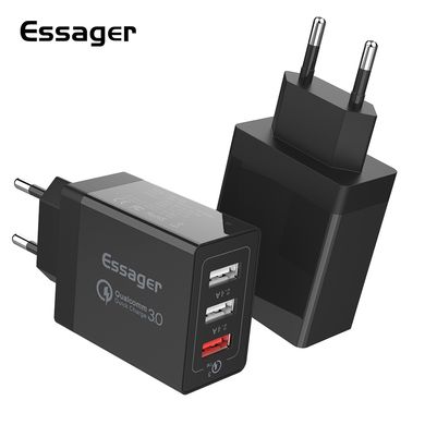 Купити Мережевий зарядний пристрій ESSAGER Fangbo Black